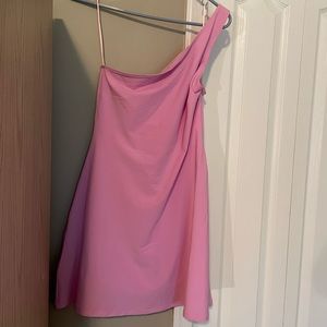 Abercrombie & Fitch Pink One Shoulder Dress